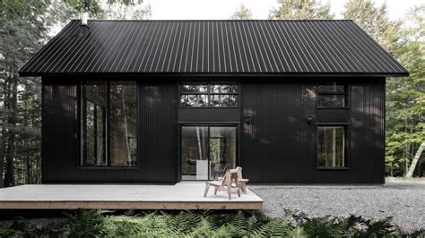 black corrugated metal small house|black wooden tiny homes.